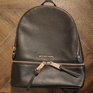 Michael Kors Medium Rhea Leather Backpack